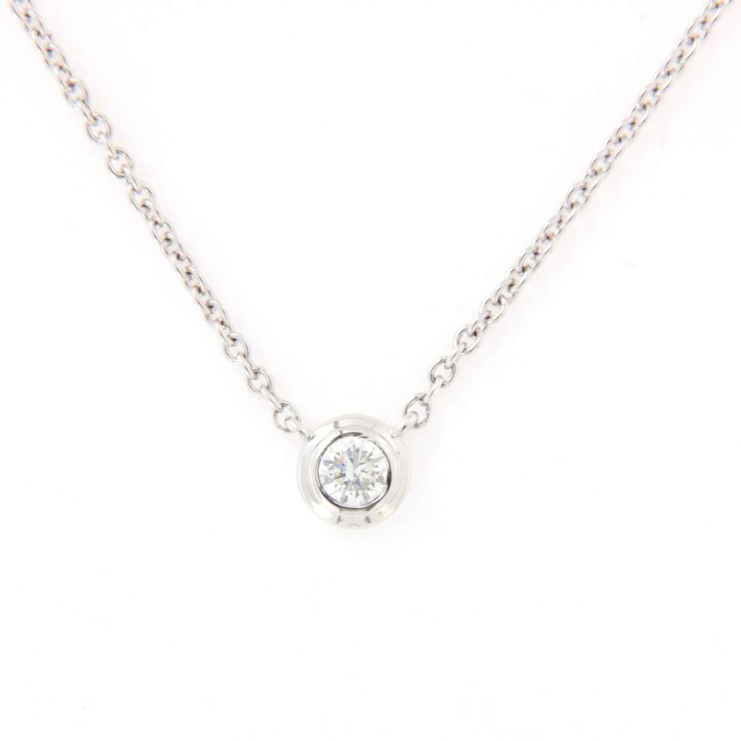 Light Point Necklace in 18 Kt White Gold and Diamond Crivelli 370-XN1954