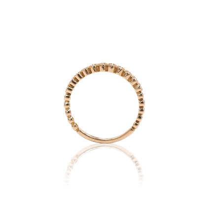 Bollicine Ring in 18 Kt Rose Gold and Diamonds Crivelli 370-XR3334