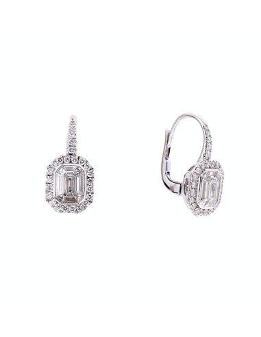 18 Kt White Gold and Diamond Earrings Crivelli 035-VE27173