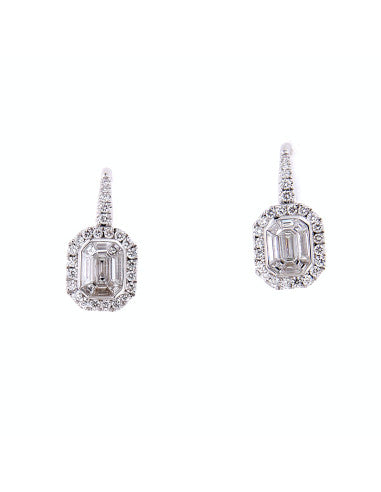 18 Kt White Gold and Diamond Earrings Crivelli 035-VE27173