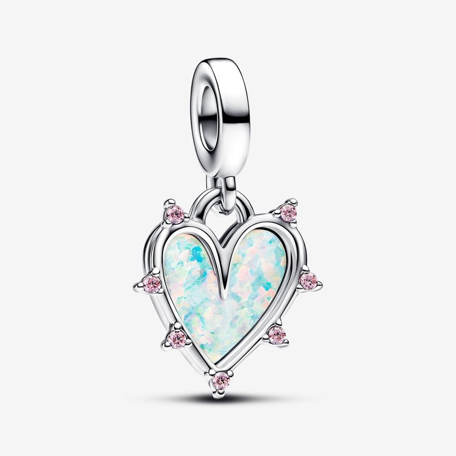 Charm Pendente Cuore dell'Amicizia Opale Pandora 793434C01