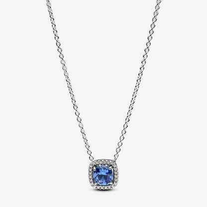 Collana Punto Luce Quadrato Blu Pandora 393560C01-45