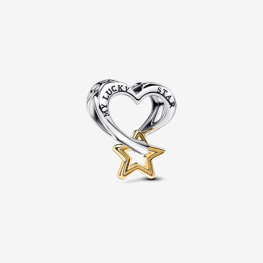 Charm Openwork Cuore e Stella "My Lucky Star" Pandora 763513C00