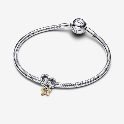 Charm Openwork Cuore e Stella "My Lucky Star" Pandora 763513C00