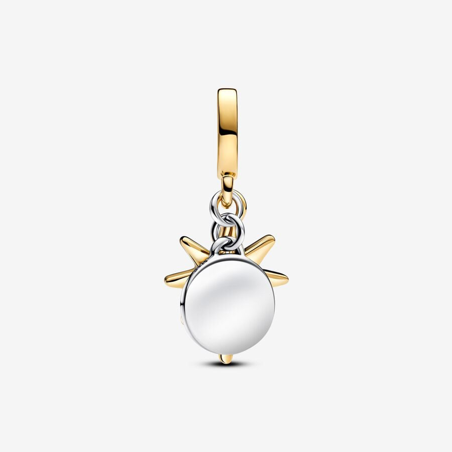 Charm Pendente Stella Polare da incidere con diamante creato in laboratorio Pandora 763588C01