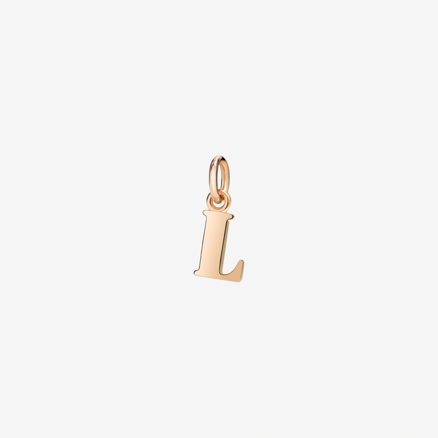 Letter L Pendant 9 Kt Rose Gold Dodo DMB2015_LETLL_0009R 