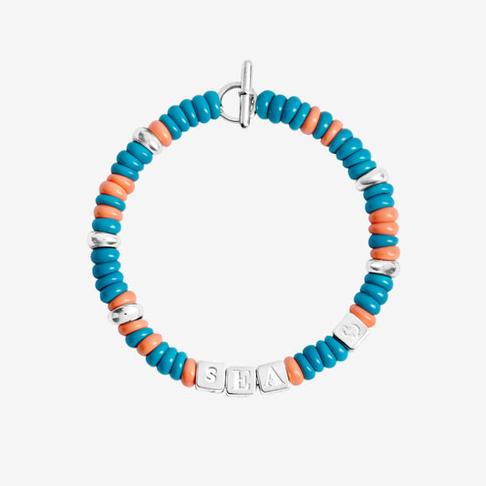 Rondelle Bracelet Tēnaka Sea Recycled Plastic Dodo DBC4003_RONDE_OTCAG 