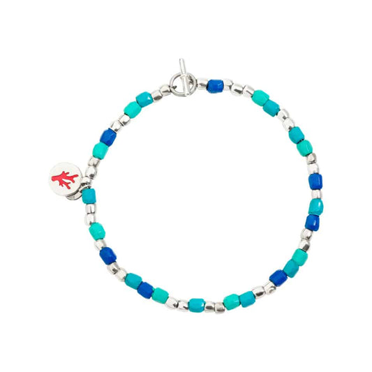 Mini Granelli Recycled Plastic Bracelet Blue DBC1012_GRANX_SBLMX