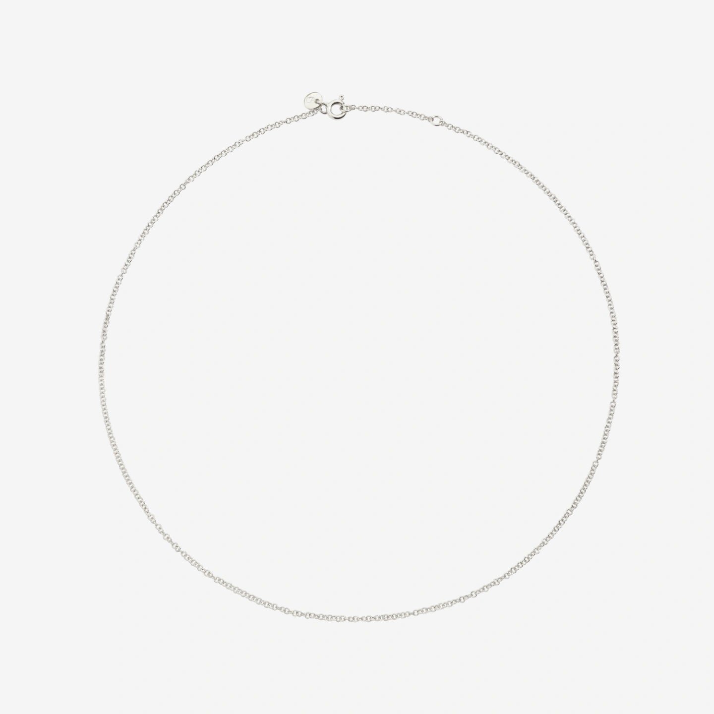 Essentials Necklace In 18k Rhodium-plated White Gold 50 Cm Dodo DCA8004_CHAIN_000OB