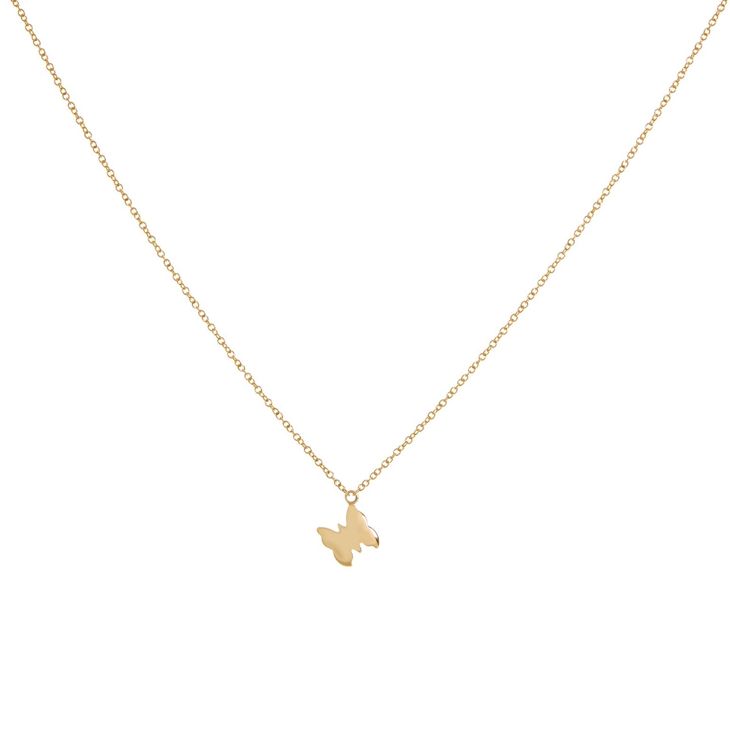 Together Butterfly Necklace 18 Kt Yellow Gold Dodo Dcfagog/o