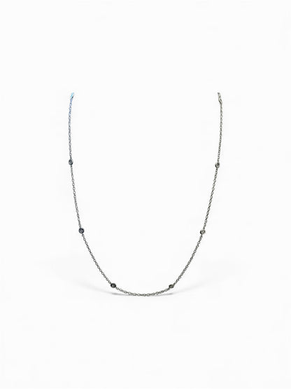 Girocollo Oro Bianco 18 Kt E Diamanti Crivelli 234-2643-3