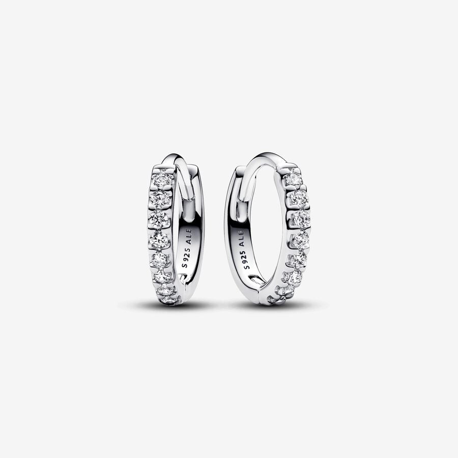 Small Pavè Circles Earrings Pandora 293015C01