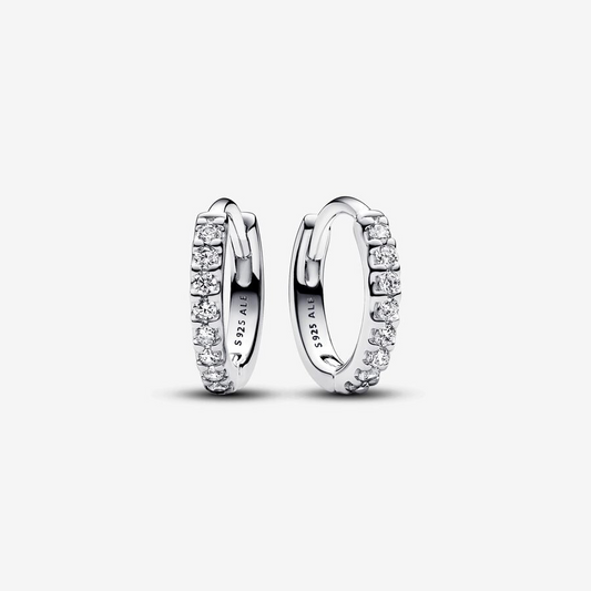 Small Pavè Circles Earrings Pandora 293015C01