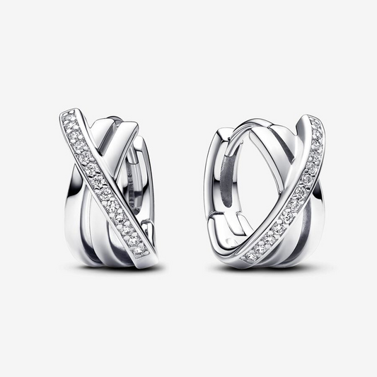 Pandora Intertwined Line Circles Earrings 293150C01