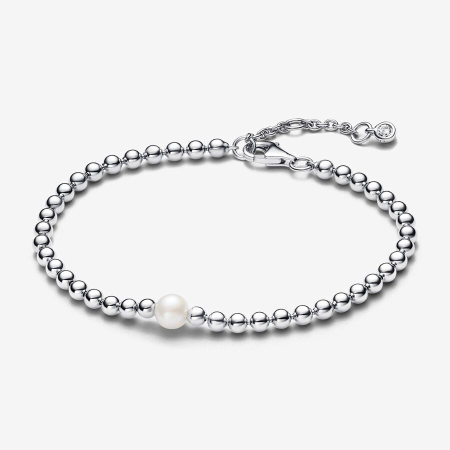 Bracciale con Perla d’Acqua Dolce Coltivata e Sfere Pandora 593173C01