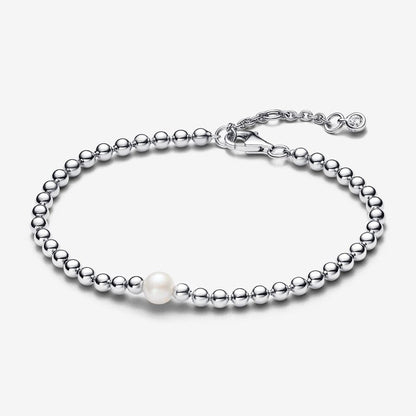 Bracciale con Perla d’Acqua Dolce Coltivata e Sfere Pandora 593173C01