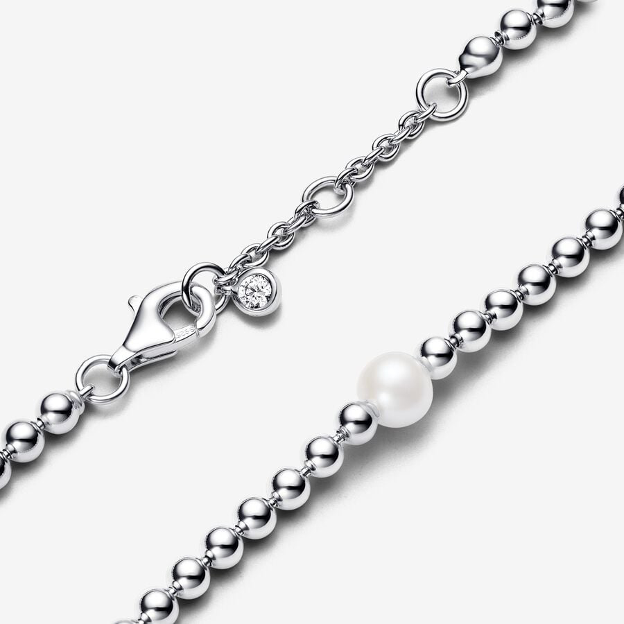 Bracciale con Perla d’Acqua Dolce Coltivata e Sfere Pandora 593173C01