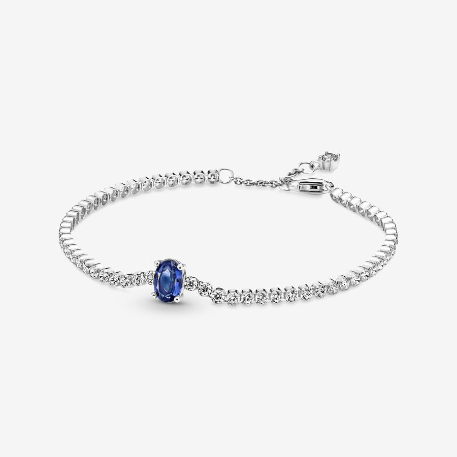 Tennis Bracelet with Blue Stone Pandora 590039C01