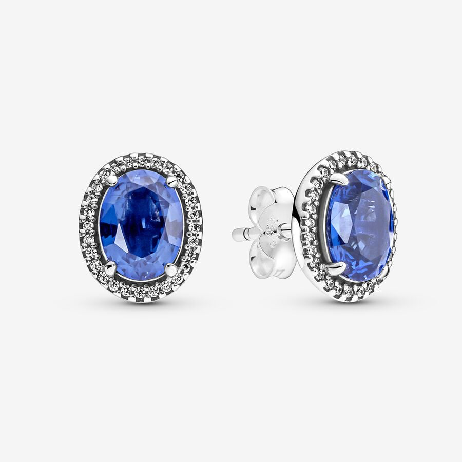 Pandora Blue Stone Earrings 290040C01