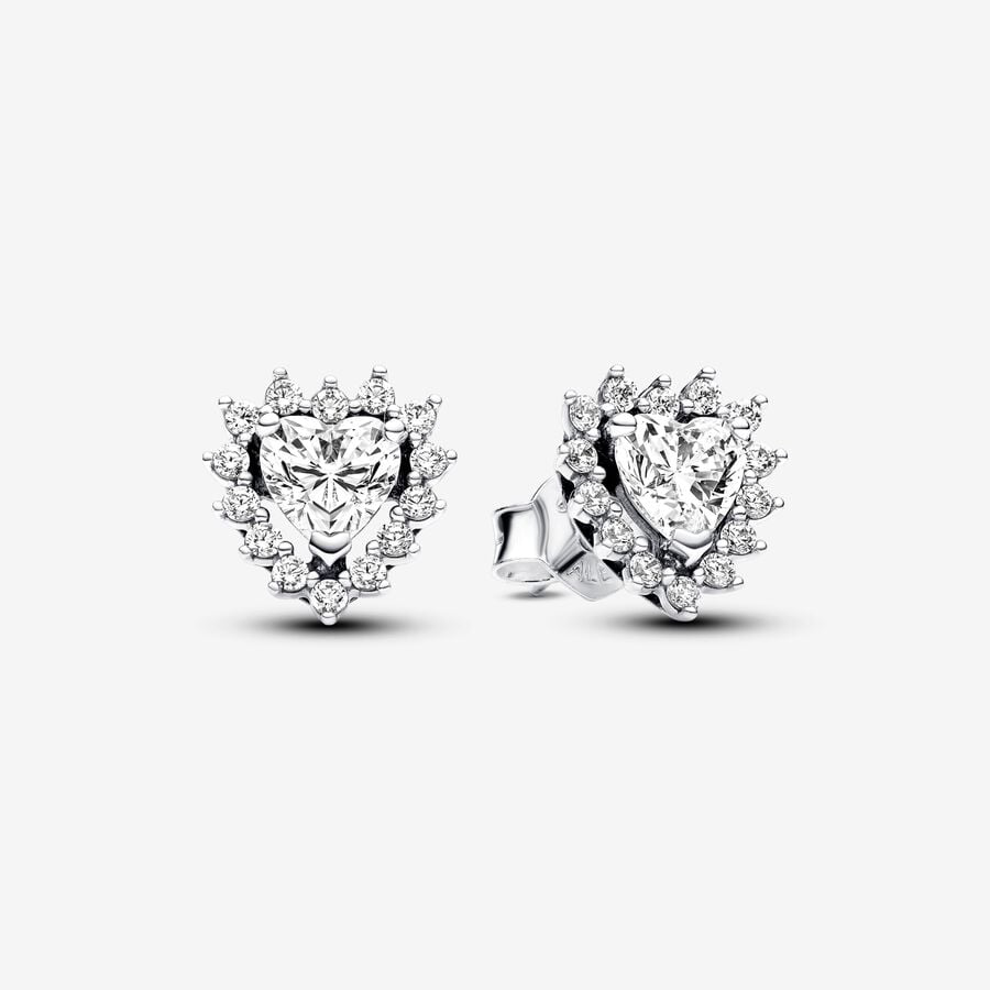 Pandora Heart and Pavé Light Point Earrings 293097C01