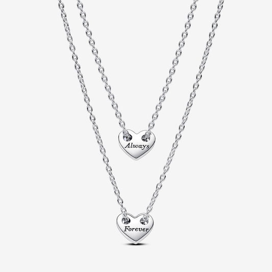 Pandora Divisible Hearts Necklace 393207C00-45