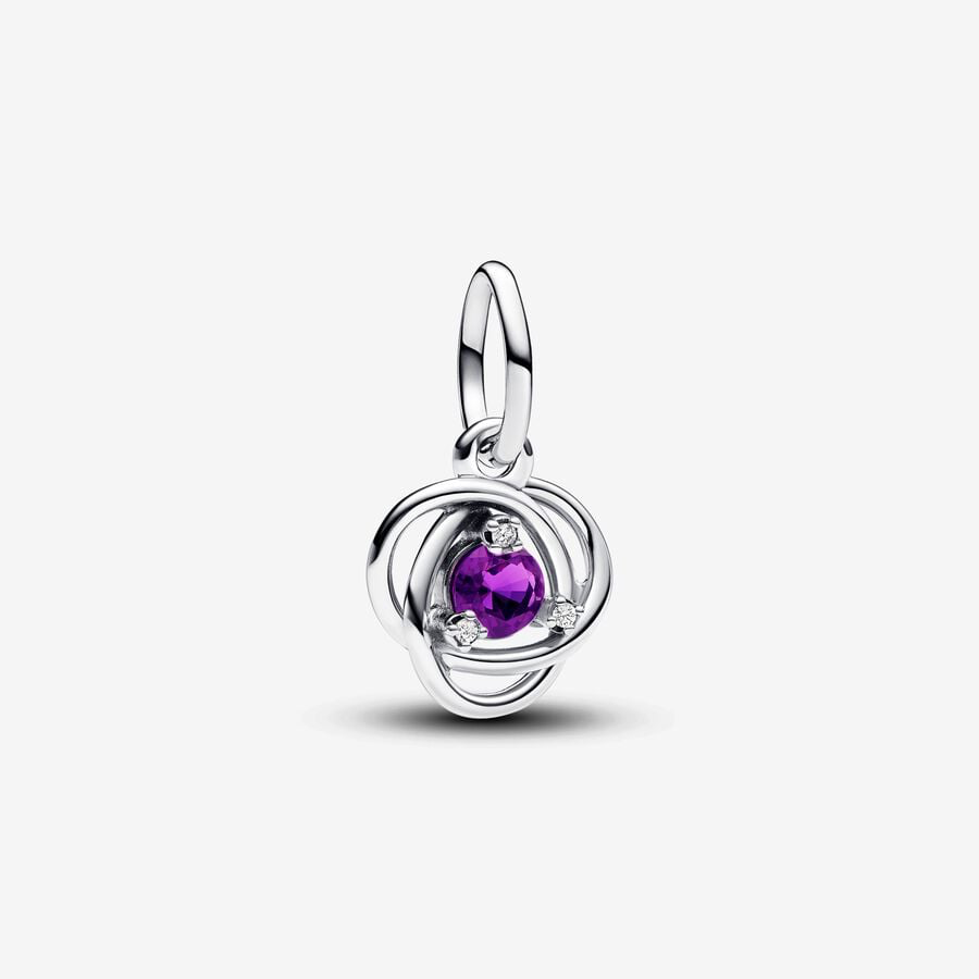 Pendente Cerchio Eterno Viola Febbraio Pandora 793125C02