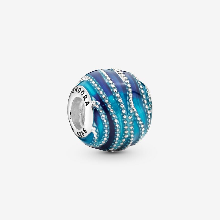 Pandora Blue Wave Charm 797012ENMX