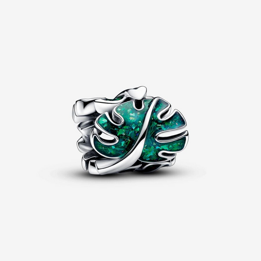 Charm Foglia di Monstera Glitterata Pandora 793332C01