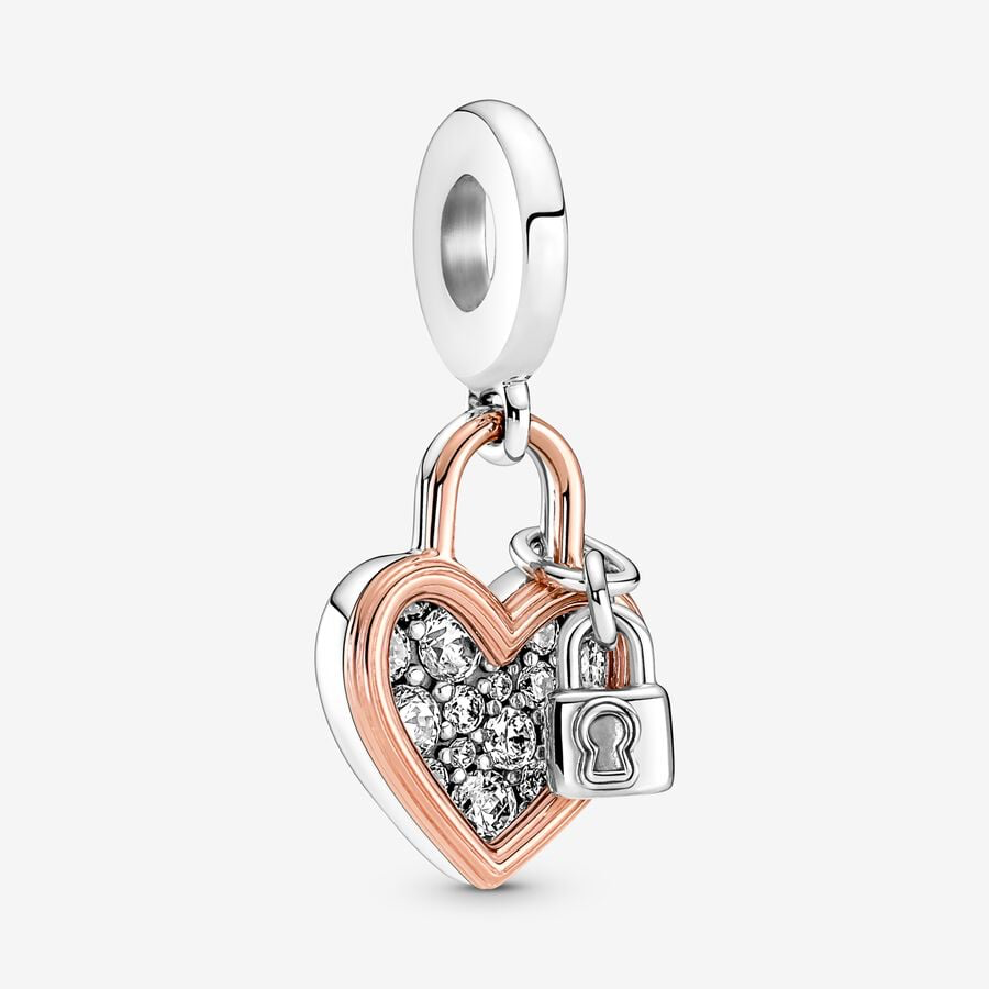 "Together Always" Padlock Pendant Charm Pandora 780087C01