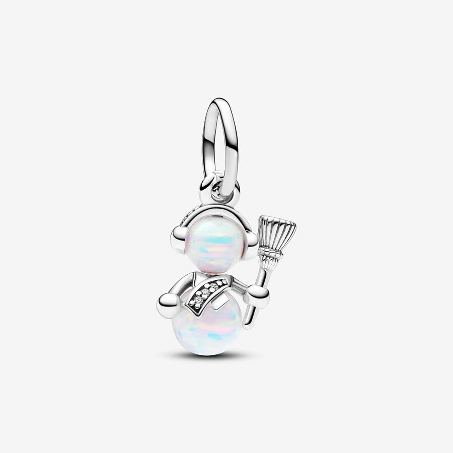 Charm Pendente Pupazzo di Neve Opale Pandora 792981C01