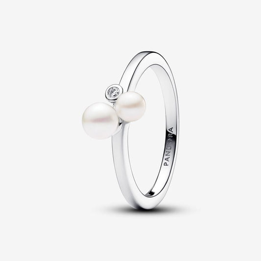 Cultured Freshwater Pearl Ring and Pandora Light Point 193156C01