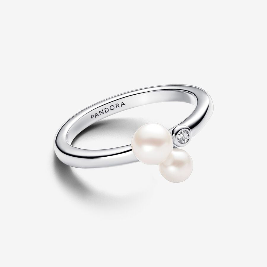 Cultured Freshwater Pearl Ring and Pandora Light Point 193156C01