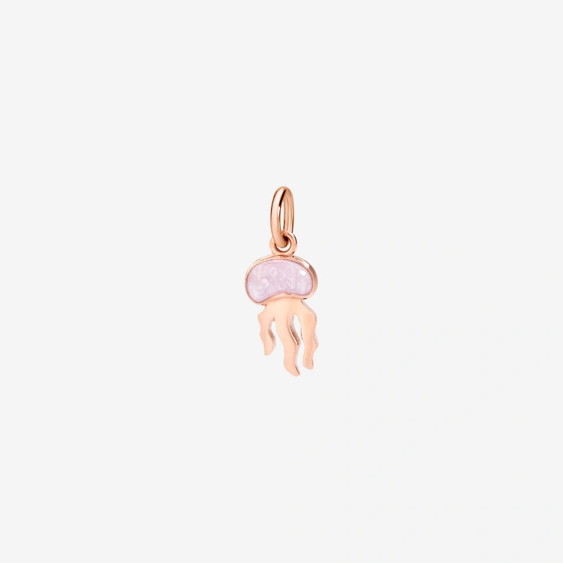 Medusa Pendant 9 kt Rose Gold Enamel DMC0021_JELLY_EPR9R 