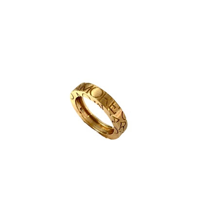 Satin Faith Ring Love Yellow Gold Pasquale Bruni Sv 3g