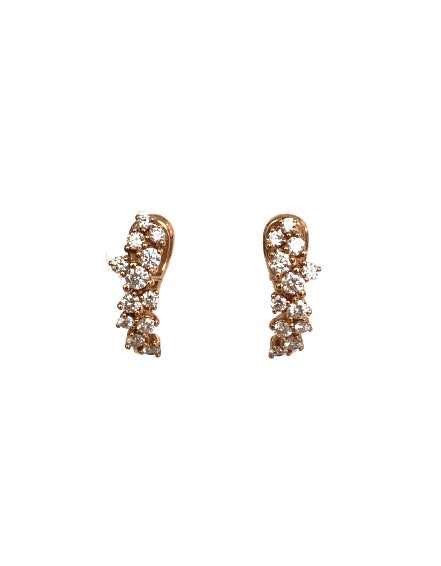 Crivelli Rose Gold Diamond Earrings 276-13695