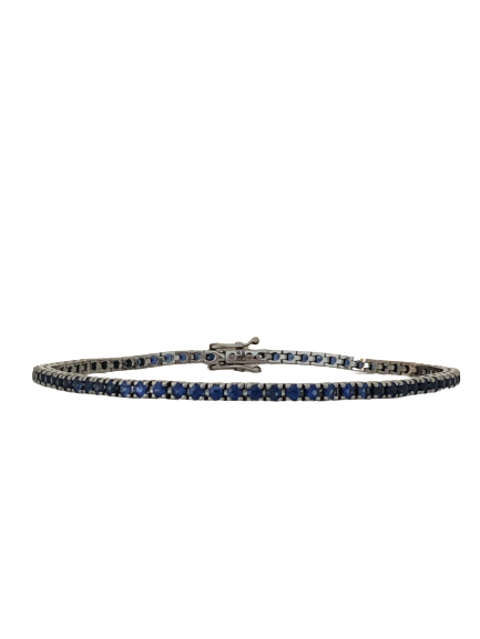 White Gold Tennis Bracelet Crivelli Sapphires 329-L1051-D