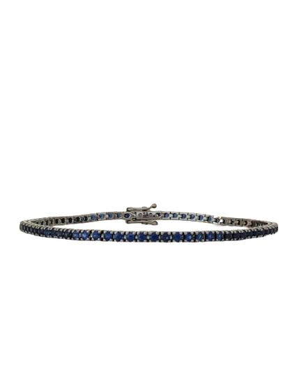 White Gold Tennis Bracelet Crivelli Sapphires 329-L1051-D