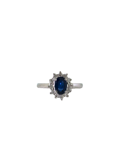 Anello Zaffiro Diamanti Crivelli MD.