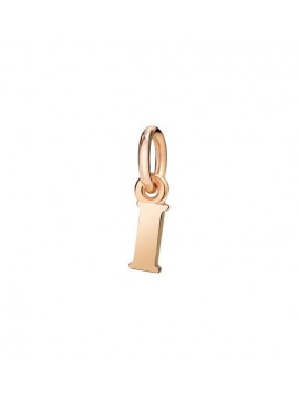 Small Letter I Pendant in 9 Kt Rose Gold Dodo Dlet9p/i