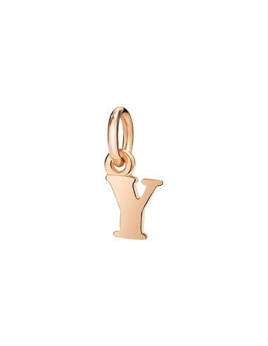 Small Letter Y Pendant in 9 Kt Rose Gold Dodo Dlet9p/y