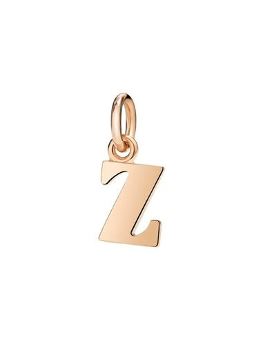 Small Letter Z Pendant in 9 Kt Rose Gold Dodo Dlet9p/z