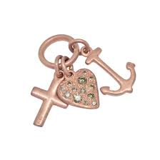 Good Luck Pendant in 9 Kt Rose Gold and Brown Dodo Diamonds Dmgl/9/br