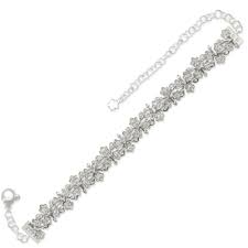 Bracciale Prato Fiorito Oro Bianco Diamanti Pasquale Bruni 12815b