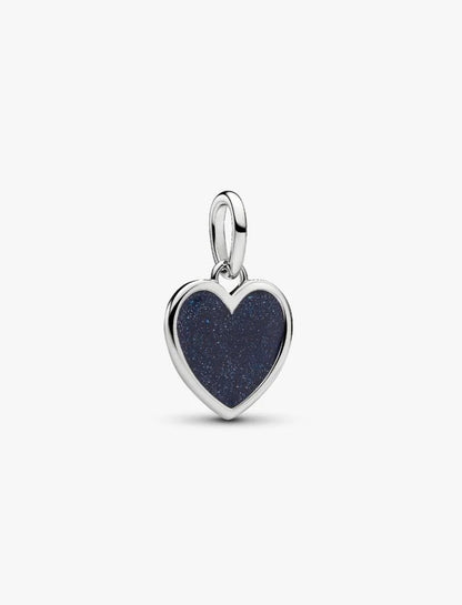 Charm Pendente Cuore Blu da incidere Pandora 735088C01