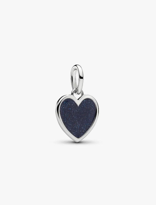 Charm Pendente Cuore Blu da incidere Pandora 735088C01