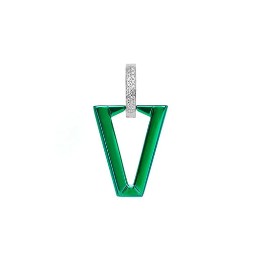 Uali Metallic Green Mono Earring Valentina Ferragni DVF-OR LU10